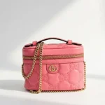 Gucci, Matelassé Mini Vanity Case , Mini, Pink, Like New