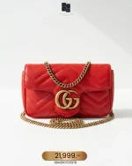 Gucci, GG Marmont , Supermini, Red, Like New