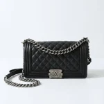 Chanel, Chanel Boy 10, 10", Black, Very Like New