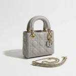 Dior, Mini Lady Dior, Mini, Gray, Very Very  Good