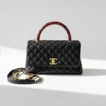 Chanel, Coco Handle, 10.5, Black, Very Very  Good
