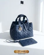 Dior, Toujours Medium Bag, Medium, Navy Blue, Very Like New