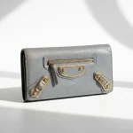 Balenciaga, Edge Zip Wallet, , Grey, Very Good