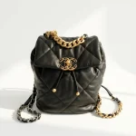 Chanel, 19 Backpack, , Black, Very Very  Good