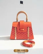 Goyard, Saigon Structured, PM, Orange, Like New