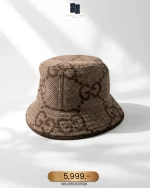 Gucci, Jumbo GG Wool Bucket Hat, , Beige, Like New