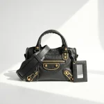 Balenciaga,  Classic Metallic Edge City Bag, Small, Black, Like New