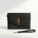 YSL, Clutch Bag, , Black, Very Very  Good