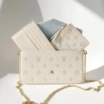 Louis Vuitton, Felicie Pochette, , White, New