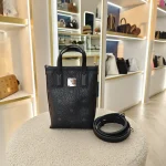 MCM, Essential Crossbody Bag in Viseto, Mini, Black, Very Very  Good - Image 3