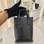 MCM, Essential Crossbody Bag in Viseto, Mini, Black, Very Very  Good - Image 4