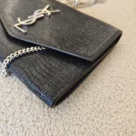 YSL, [YSL] Uptown Woc,  7.5", Black, Very Very  Good - Image 4