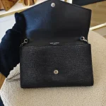 YSL, [YSL] Uptown Woc,  7.5", Black, Very Very  Good - Image 10
