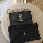 YSL, [YSL] Uptown Woc,  7.5", Black, Very Very  Good - Image 16