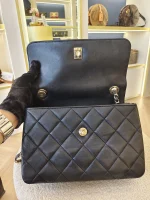 Chanel, Trendy CC Flap Bag with Top Handle, Small, Black, Very Very  Good - Image 25