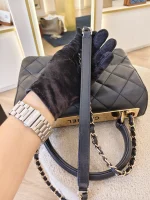 Chanel, Trendy CC Flap Bag with Top Handle, Small, Black, Very Very  Good - Image 37