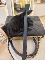 Chanel, Trendy CC Flap Bag with Top Handle, Small, Black, Very Very  Good - Image 38