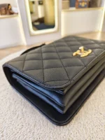 Chanel, 23B Mini Top Handle Flap Bag,  8", Black, Very Very  Good - Image 13