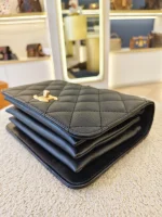 Chanel, 23B Mini Top Handle Flap Bag,  8", Black, Very Very  Good - Image 14