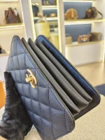 Chanel, 23B Mini Top Handle Flap Bag,  8", Black, Very Very  Good - Image 17