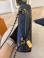 Chanel, 23B Mini Top Handle Flap Bag,  8", Black, Very Very  Good - Image 22