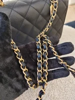 Chanel, 23B Mini Top Handle Flap Bag,  8", Black, Very Very  Good - Image 26