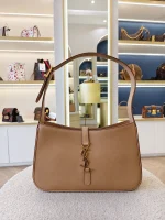 YSL, Le 5 A 7 Hobo Bag, , Beige, Very Good - Image 3