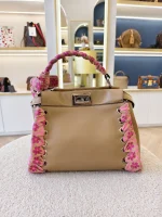 Fendi, Mini Peekaboo, Mini, Beige, Very Good - Image 5
