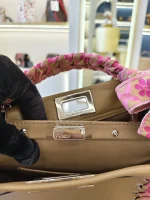 Fendi, Mini Peekaboo, Mini, Beige, Very Good - Image 25