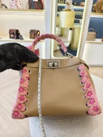 Fendi, Mini Peekaboo, Mini, Beige, Very Good - Image 30