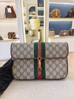 Gucci, Gucci Jackie 1961 Belt Bag, , Beige, Like New - Image 4