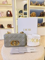 Dior, Caro Bag, Small, Gray, Very Very  Good - Image 2