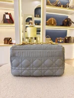 Dior, Caro Bag, Small, Gray, Very Very  Good - Image 6