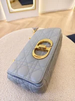 Dior, Caro Bag, Small, Gray, Very Very  Good - Image 10