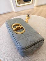 Dior, Caro Bag, Small, Gray, Very Very  Good - Image 12