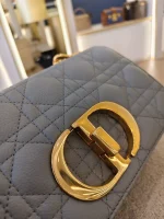 Dior, Caro Bag, Small, Gray, Very Very  Good - Image 19