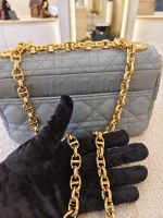Dior, Caro Bag, Small, Gray, Very Very  Good - Image 32