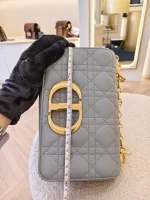 Dior, Caro Bag, Small, Gray, Very Very  Good - Image 38