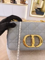 Dior, Caro Bag, Small, Gray, Very Very  Good - Image 39