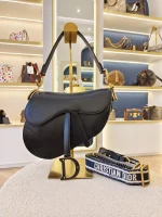 Dior, Saddle Bag, Medium, Black, Very Very  Good - Image 2