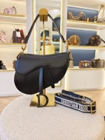Dior, Saddle Bag, Medium, Black, Very Very  Good - Image 3