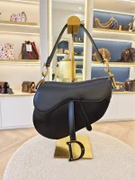 Dior, Saddle Bag, Medium, Black, Very Very  Good - Image 4