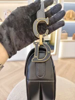 Dior, Saddle Bag, Medium, Black, Very Very  Good - Image 11