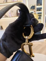 Dior, Saddle Bag, Medium, Black, Very Very  Good - Image 23