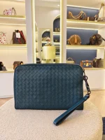 Bottega Veneta, Intrecciato Clutch, , Blue, Very Very  Good - 图片 4