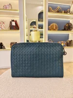 Bottega Veneta, Intrecciato Clutch, , Blue, Very Very  Good - 图片 5