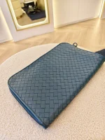 Bottega Veneta, Intrecciato Clutch, , Blue, Very Very  Good - 图片 11