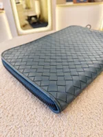 Bottega Veneta, Intrecciato Clutch, , Blue, Very Very  Good - 图片 12