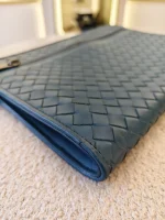 Bottega Veneta, Intrecciato Clutch, , Blue, Very Very  Good - 图片 16