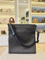 Bottega Veneta, Intrecciato Messenger Bag, Small, Navy Blue, Very Very  Good - Image 2